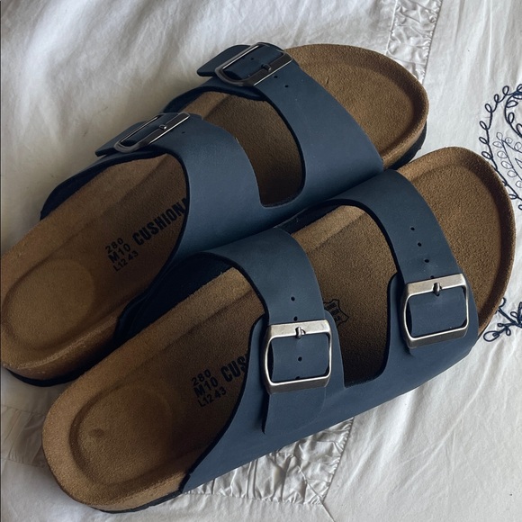 Cushionaire Shoes - Cushion Walk Women's Navy Sandals